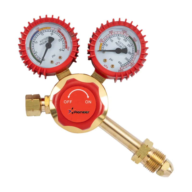 Pioneer Acetylene Gas Regulator Multi‑Stage CT004-MULTI 1 PIONEER Acetylene Regulator MS