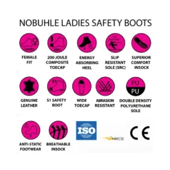 Dromex Nobuhle Ladies Safety Boots Icons
