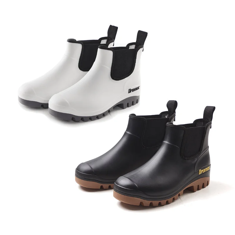 Dromex Gumboot (Chelsea Style), 1 Dromex Chelsea Gumboots Black & White