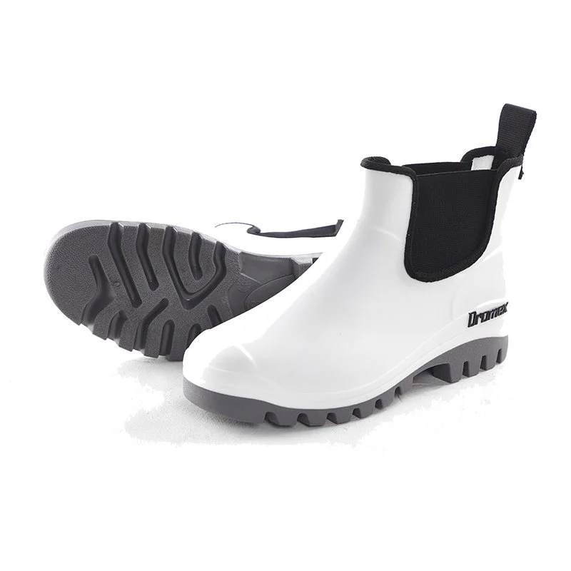 Dromex Gumboot (Chelsea Style), 3 Drome Chelsea Gumboots White DF-CH-GB-WH