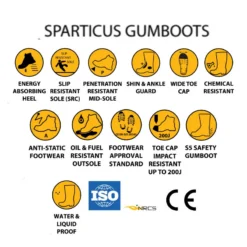 Dromex Sparticus Gum Boot Icons