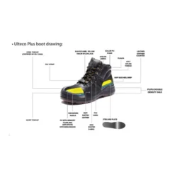 Dromex Ulteco Plus Safety Boots, S3 Midsole, (DF-SK7026) 6 Dromex Ulteco Plus Boot DF-SK7026 DWG