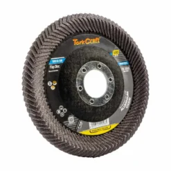 Tork Craft Flap Disc Round Edge A/O 115mm 80 Grit Flat, TCFD115-120R