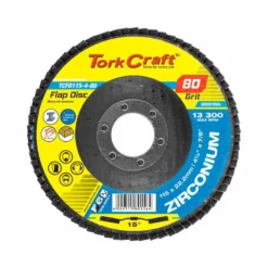 Tork Craft Flap Disc 115mm 15 Deg.angle 80grit Zirconium