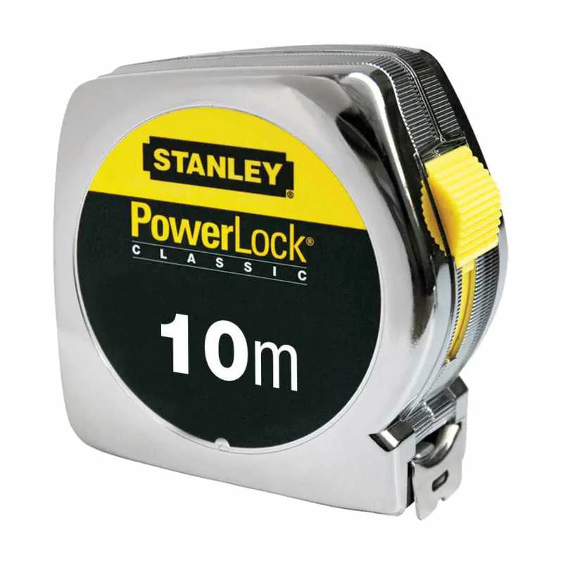 Stanley Powerlock Tape Measure 10m, Tru‑Zero Hook 33-448 1 Stanley Powerlock Tape Measure-10m