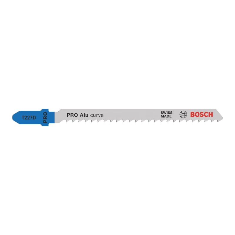 Bosch Pro Jigsaw Blades 100mm 5pcs Special for Aluminum 1 Bosch Pro Jigsaw Blade HSS T 227 D Special for Aluminum, 5 pc (esp. for curve cuts) 2608631030
