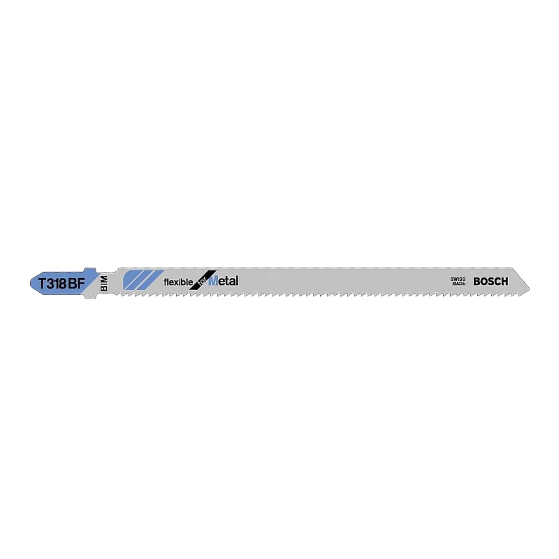 Bosch Pro Jigsaw Blades 132mm 3pcs BIM Flexible for Metal 1 Bosch Pro Jigsaw Blade BIM T 318 BF Flexible for Metal, 3pcs 2608636233