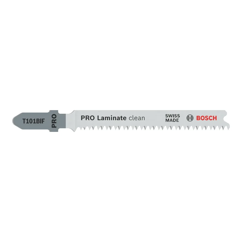 Bosch Pro Jigsaw Blades 83mm 5pcs BIM Special for Laminate 1 Bosch Pro Jigsaw Blade BIM T 101 BIF Special for Laminate, 5pcs 2608636431