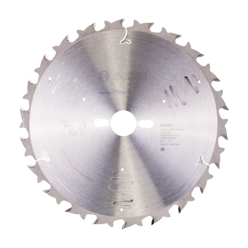 Bosch Pro Circular Saw Blades 250x30x3,2mm 22T, Expert - Wood 1 Bosch Pro Expert for Wood 250x30x3,2 mm, 22T 2608642502
