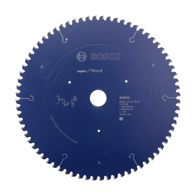 Bosch Pro Circular Saw Blades 305x30x2,4mm 72T, Expert - Wood 1 Bosch Pro Expert for Wood 305x30x2,4 mm, 72T 2608642531