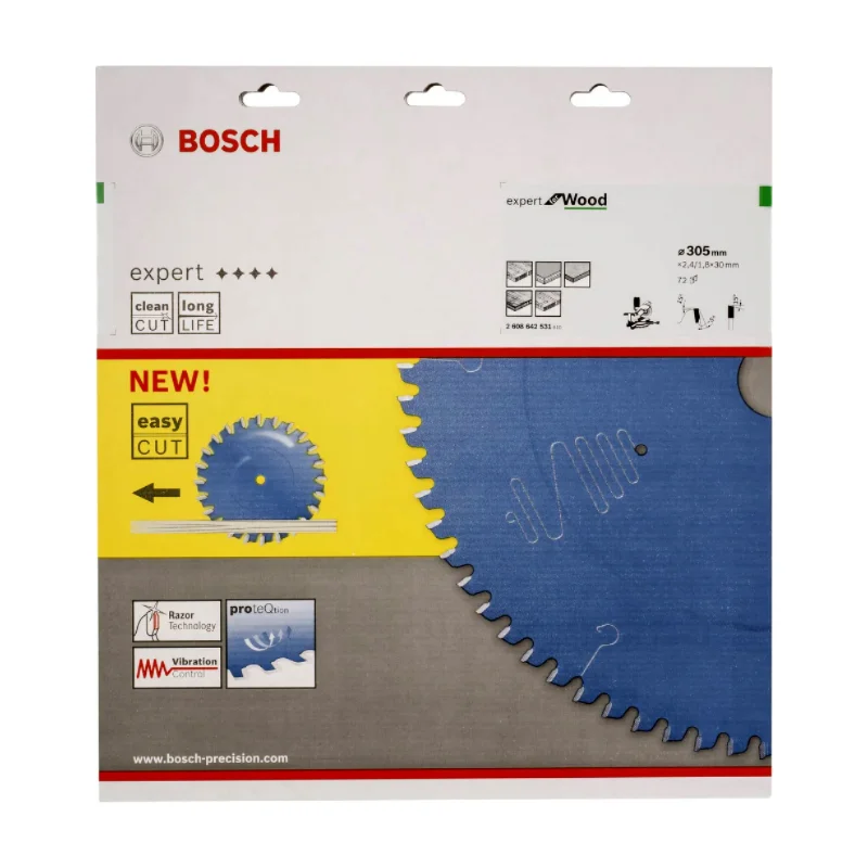 Bosch Pro Circular Saw Blades 305x30x2,4mm 72T, Expert - Wood 2 Bosch Pro Expert for Wood 305x30x2,4 mm, 72T 2608642531