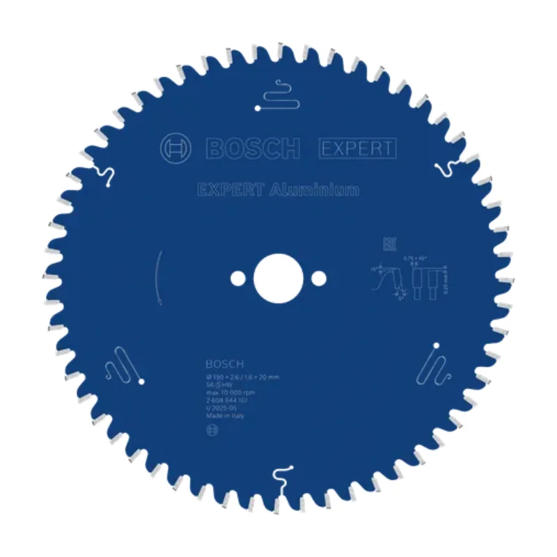 Bosch Pro Circular Saw Blades 190x20x2,6mm 56T, Expert - Aluminium 1 Bosch Pro Expert for Aluminium 190x20x2,6 mm, 56T 2608644101