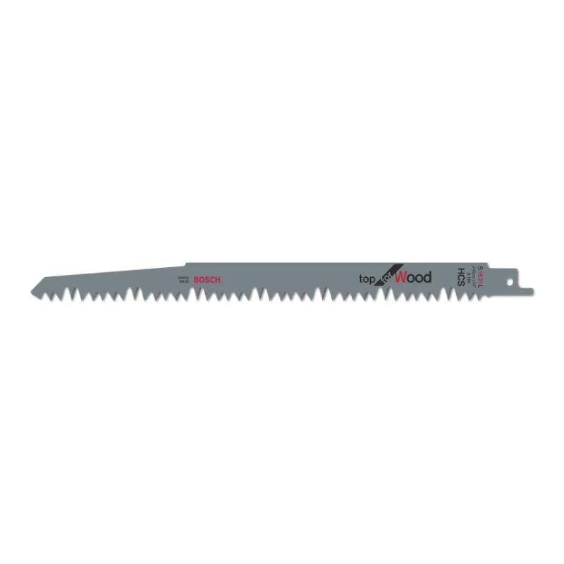Bosch Pro Sabre Saw Blades 240mm 19x1.5mm 2pcs, HCS S 1531 L Top for Wood 1 Bosch Pro Recipro Saw Blade HCS S 1531 L Top for Wood, 240x19x1.5, 2pcs 2608650613