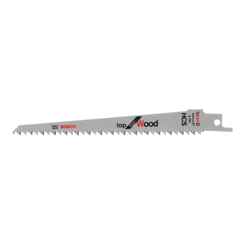 Bosch Pro Sabre Saw Blades 150mm 19x1.25mm 5pcs, HCS S 644 D Top for Wood 1 Bosch Pro Recipro Saw Blade HCS S 644 D Top for Wood, 150x19x1.25, 5pcs 2608650673