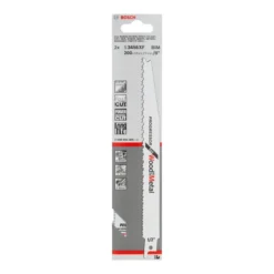 Bosch Pro Recipro Saw Blade BIM S 3456 XF wood, chipboard, fibre, epoxy, plastic, 200x19x1.25, 2pcs 2608654405