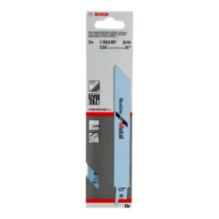 Bosch Pro Recipro Saw Blade BIM S 922 EF Flexible for Metal, 150x19x0.9, 2pcs 2608656038