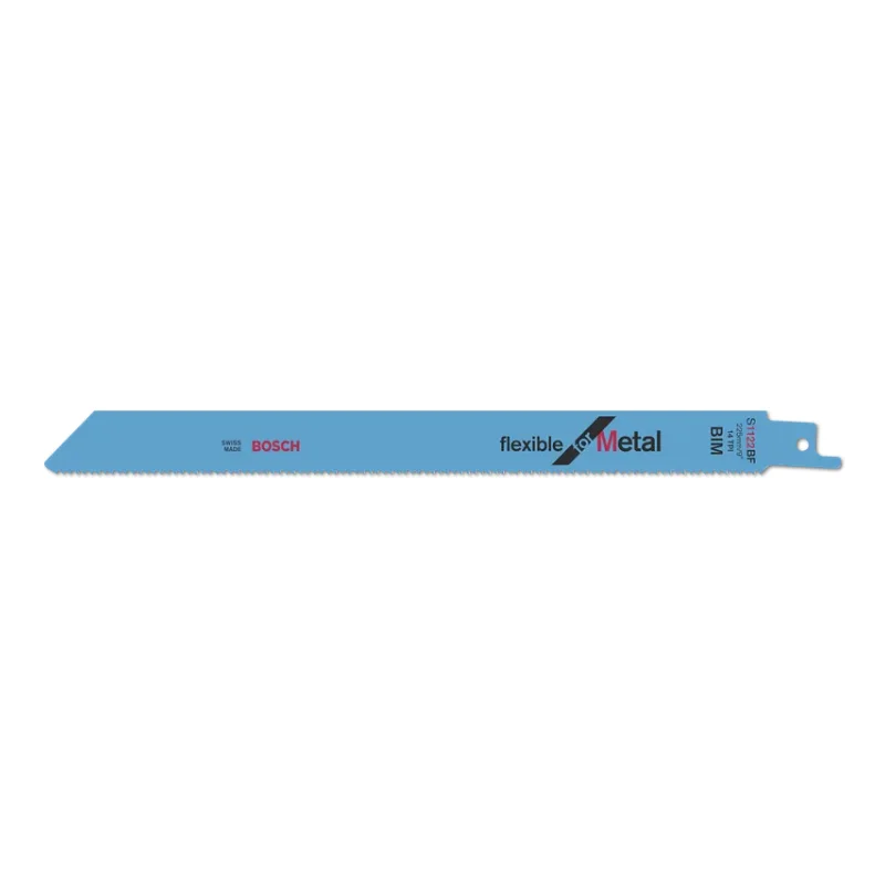 Bosch Pro Sabre Saw Blades 225mm 19x0.9mm 2pcs, BIM Flexible for Metal, 2pcs 1 Bosch Pro Recipro Saw Blade BIM S 1122 BF Flexible for Metal, 225x19x0.9, 2pcs 2608656041