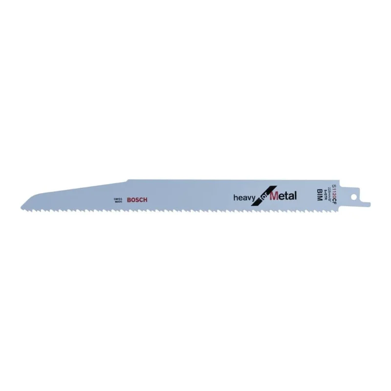 Bosch Pro Sabre Saw Blades 225mm 22x1.6mm 5pcs, BIM S 1120 CF Heavy for Metal 1 Bosch Pro Recipro Saw Blade BIM S 1120 CF Heavy for Metal, 225x22x1.6, 5pcs 2608656255