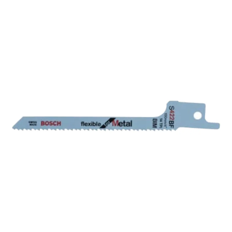 Bosch Pro Sabre Saw Blades 100mm 16x0.9mm 2pcs, BIM S 422 BF Flexible for Metal 1 Bosch Pro Recipro Saw Blade BIM S 422 BF Flexible for Metal, 100x16x0.9, 2pcs 2608656268