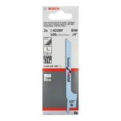 Bosch Pro Recipro Saw Blade BIM S 422 BF Flexible for Metal, 100x16x0.9, 2pcs 2608656268