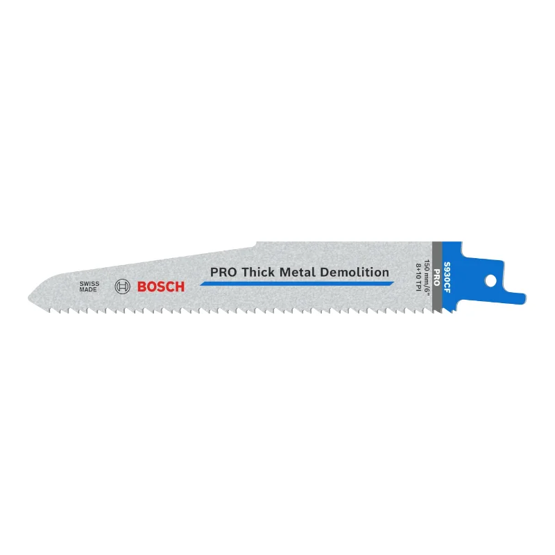 Bosch Pro Sabre Saw Blades 150mm 22x1.6mm 5pcs, BIM S 930 CF Endurance for Heavy Metal 1 Bosch Pro Recipro Saw Blade BIM S 930 CF Endurance for Heavy Metal, 150x22x1.6, 5pcs 2608657527