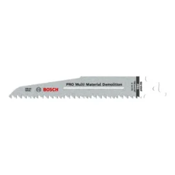 Bosch Pro Recipro Saw Blade BIM S 610 VF Heavy for Wood and Metal, 150x22x1.6, 5pcs 2608657608