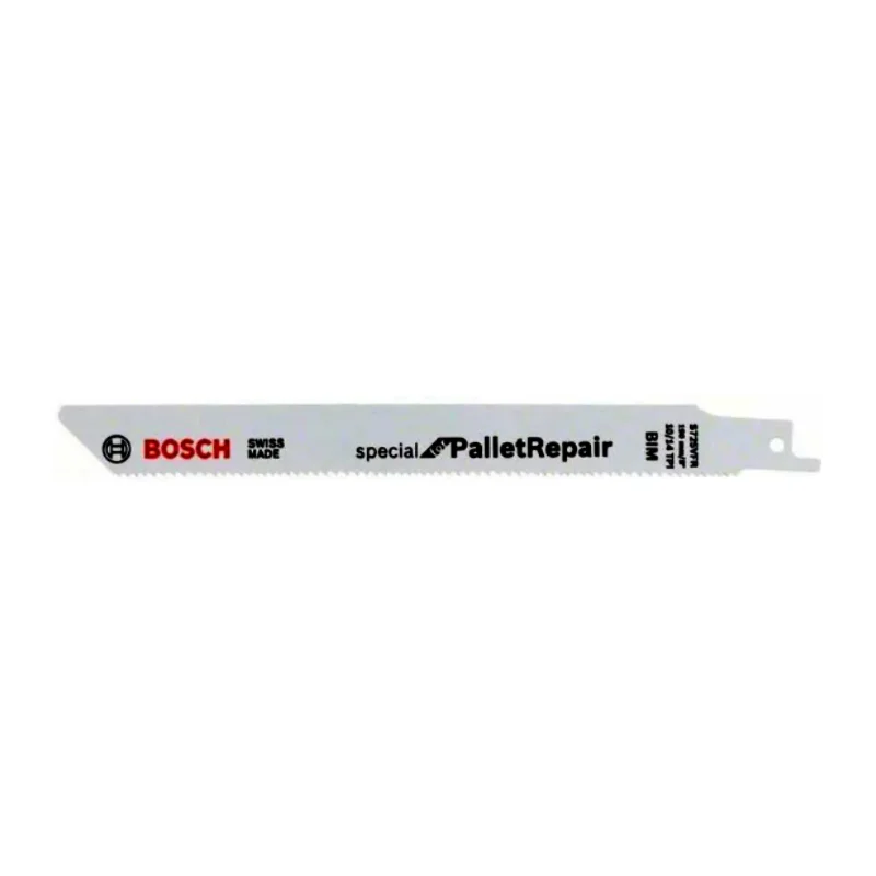 Bosch Pro Sabre Saw Blades 225mm 19x1.25mm 5pcs, BIM S 1125 VFR Special for Pallet Repair 1 Bosch Pro Recipro Saw Blade BIM S 1125 VFR Special for Pallet Repair, 225x19x1.25, 5pcs 2608658036