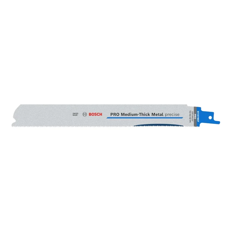 Bosch Pro Sabre Saw Blades 225mm 1.1x25mm 5pcs, S1137 BEF Medium-Thick Metal precise Blade 1 Bosch Pro Recipro Saw Blade S1137 BEF Medium-Thick Metal precise Blade, 1.1x25x225mm, 5pcs 2608658994