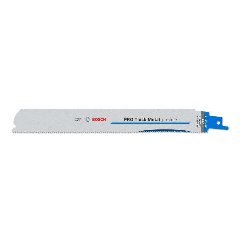 Bosch Pro Sabre Saw Blades 225mm 1.1x25mm 5pcs, Thick Metal precise S1137HBF Blade, 1 Bosch Pro Recipro Saw Blade Thick Metal precise S1137HBF Blade, 1.1 x 25 x 225 mm, 5pcs 2608658998