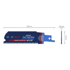 Bosch Pro Recipro Saw Blade S 555 CHC Thick Tough Metal, 100x25x1.25 2608900364