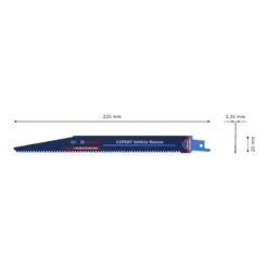 Bosch Pro Recipro Saw Blade S 1157 CHM Endurance for Vehicle Rescue, 225x20x1.35 2608900380