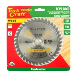 Tork Craft Contractor Blade 150x40t 20/16 Circular Saw TCT TCP15040