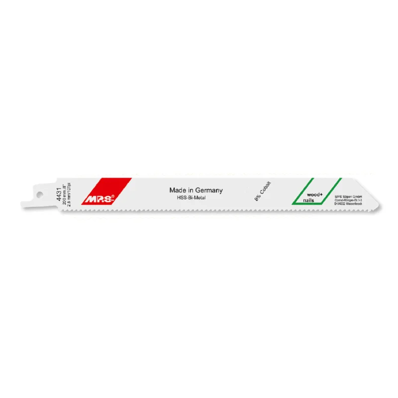 MPS Sabre Saw Blades 200mm 2pcs Metal MPS4431-2 1 MPS Sabre Saw Blade 10TPI 200 X 180mm Metal 2pcs MPS4431-2