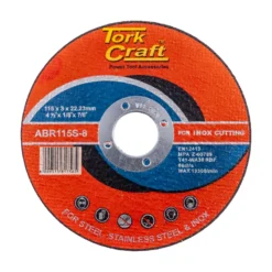 Tork Craft Cutting Disc Steel & SS 115x3.0x22.2mm ABR115S-8 (10)