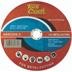 Tork Craft Cutting Disc Industrial Metal 230x1.6x22.2mm ABR230S-1 (10)